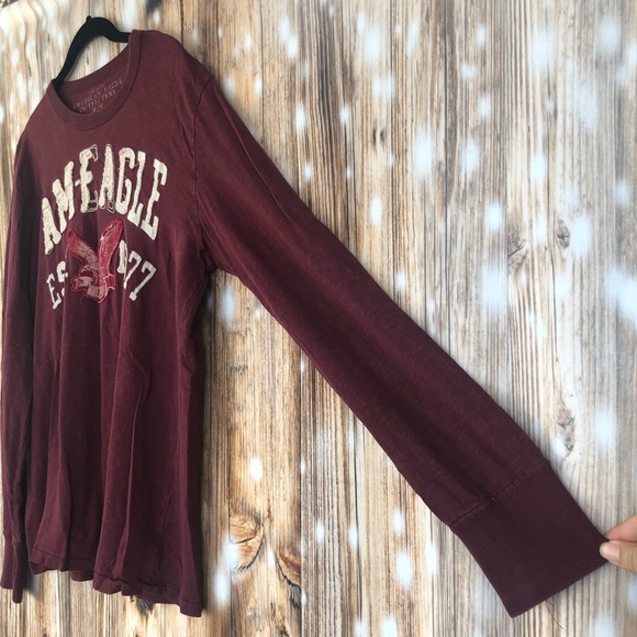 American Eagle Athletic Fit Long Sleeve Shirt - Picture 2 of 7